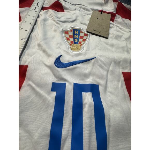 Nike Croatia National Team Soccer Men's Jersey Sz L White And Red Brand New - Picture 3 of 10